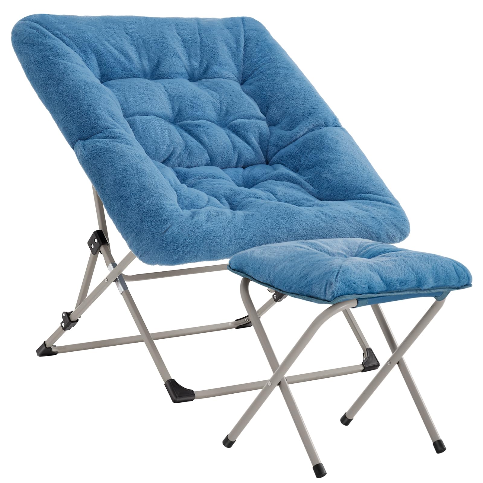 Amazon.com: OAKHAM Comfy Chair for Adults, Soft Faux Fur Folding