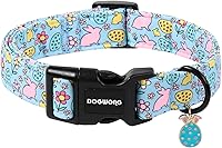 Vista 73 de DOGWONG Collar de perro Airtag de algodón y cáñamo, collar resistente para perros con soporte para Airtag, collares verdes para perros pequeños