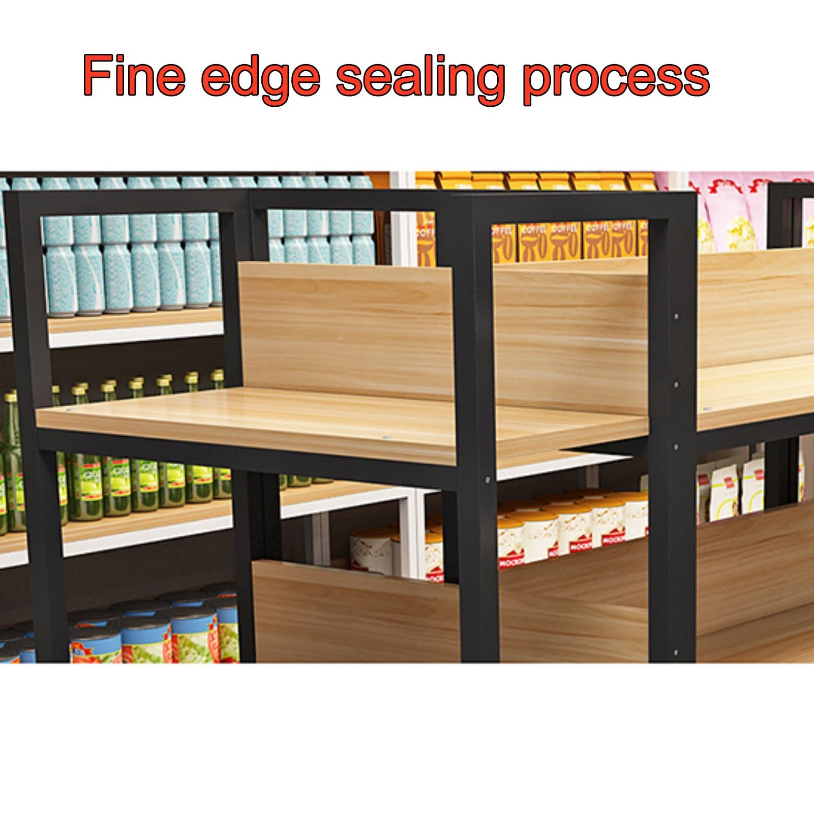 XingLi Garage Shelving Heavy Duty Storage Shelves 4 Tier Heavy Duty Shelving Adjustable Garage Shelves for Basement, Warehouse, Commercial, Easy Assemble(Black,L-260CM)