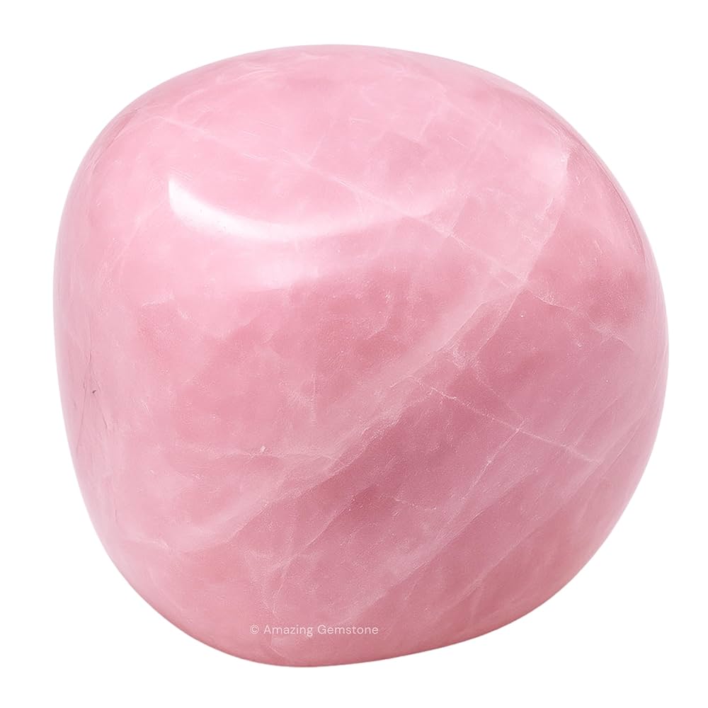 ローズクオーツ　紅水晶　Crystalized Rose Quartz Rose Quartz Crystal Rock - Rough Approx. 2+ Inches w Info