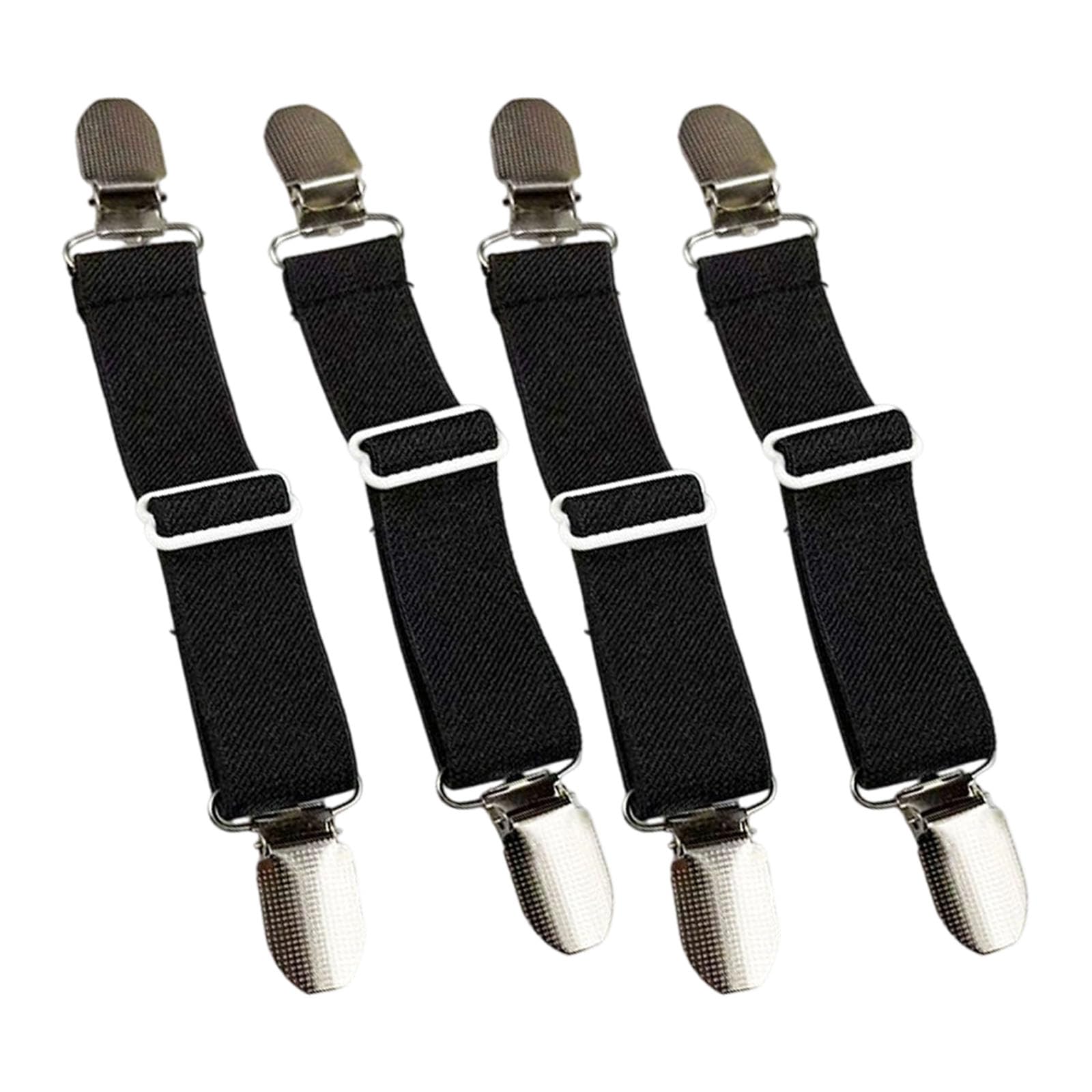Mekalero Footwear Elastic Shoe Strap for Mules Shoes AntiSlip Heel Durability Polyester Fabric with Metal Hardware Clip Detachable Shoe Stability Band