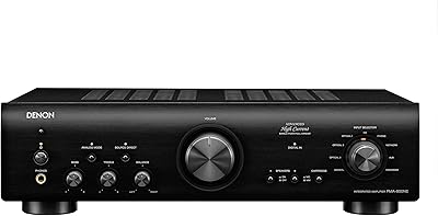 Denon Amplificador integrado estéreo PMA-800NE | Até 85 W x 2 canais | Pré-amplificador fono integrado | modo analógico | potência avançada de alta corrente, preto  