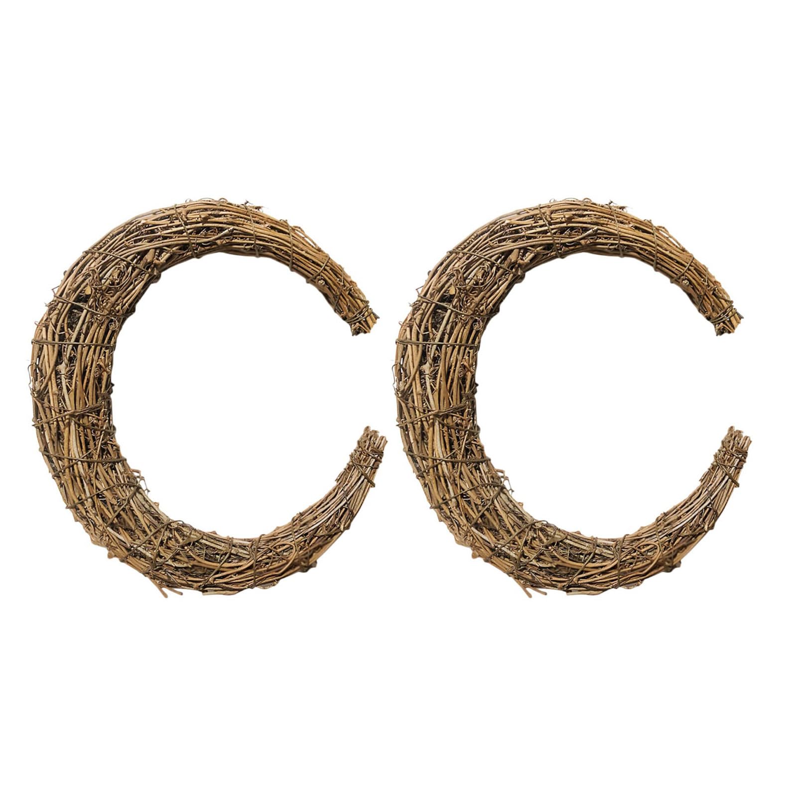 Xjdzineq Portable Rattan Wreath Handcrafted Design Indoor Outdoor Parties Anniversaries Home Décor Long Time Rattan Table Centerpieces