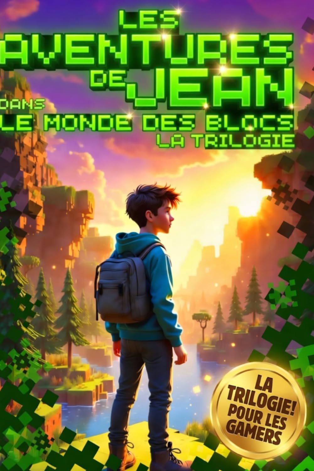 Les Aventures de Jean dans le Monde des Blocs: TRILOGIE Volume 1, 2 & 3: La trilogie des romans fantastiques pour pré-ados et ados sur le theme des jeux vidéo et des dernières consoles de jeux