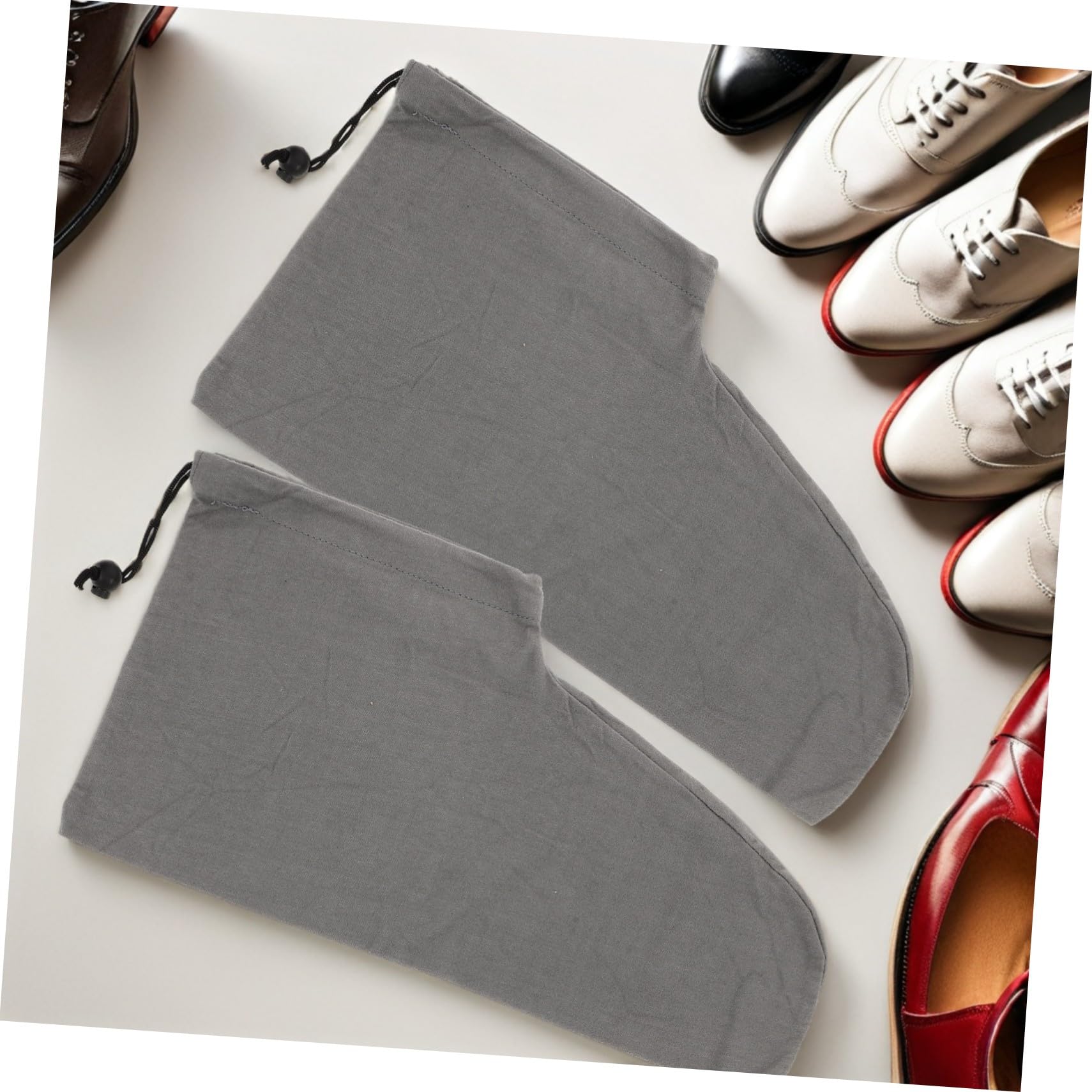 Borsa da Viaggio per Scarpe 6 Pezzi Cotone, Sacchetti | Chiusura a Coulisse, per Stivali e Scarpe, Uso in Armadi e Sotto Letto, Portatili e Leggeri