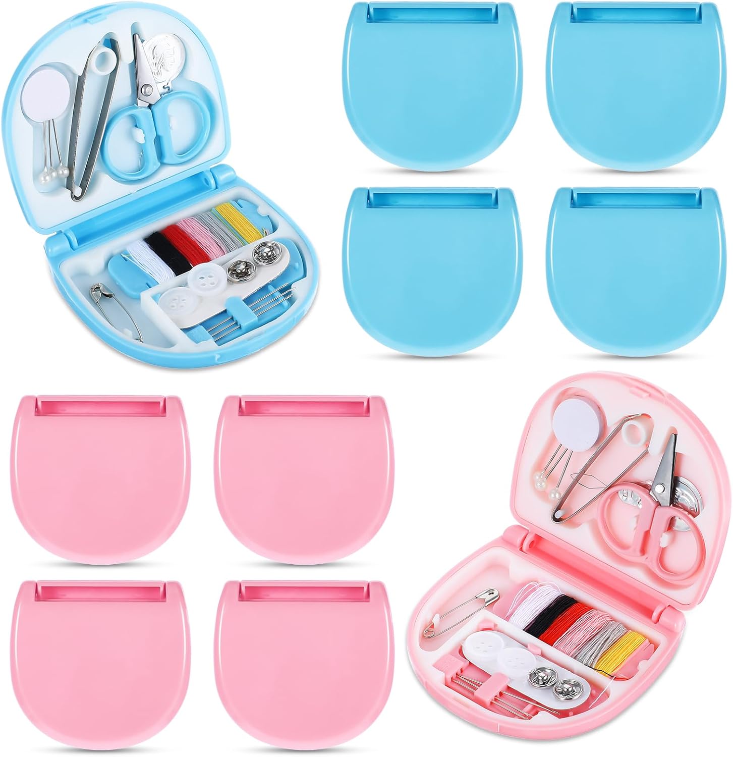Ubamdom 10 Pcs Mini Travel Sewing Kit, Emergency Sewing Kit