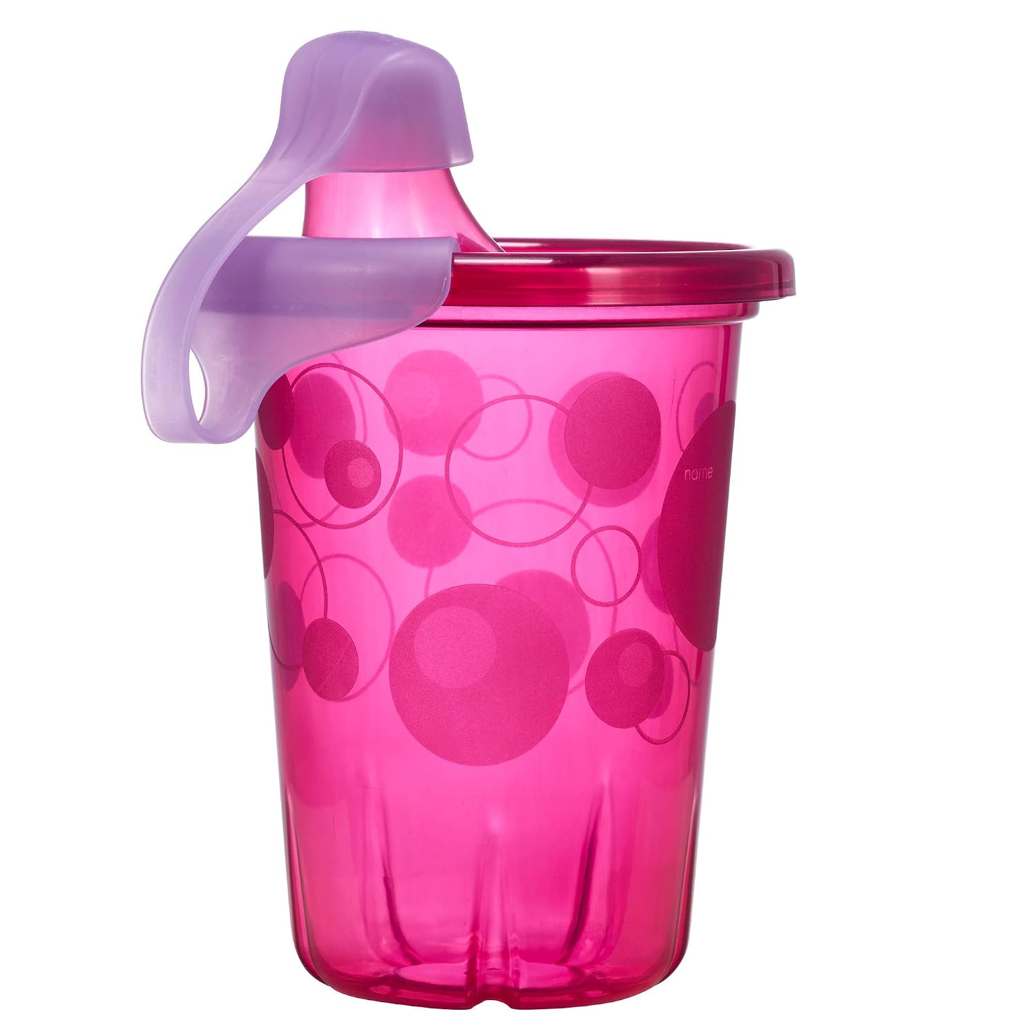 The First Years Take & Toss Straw Cups 10 Ounce - 4 Pack -Pink/Purple, Multi