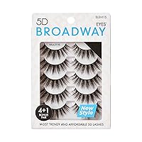 Vista 9 de Broadway - Juego de 5 pares de pestañas postizas de aspecto natural a dramático (11)