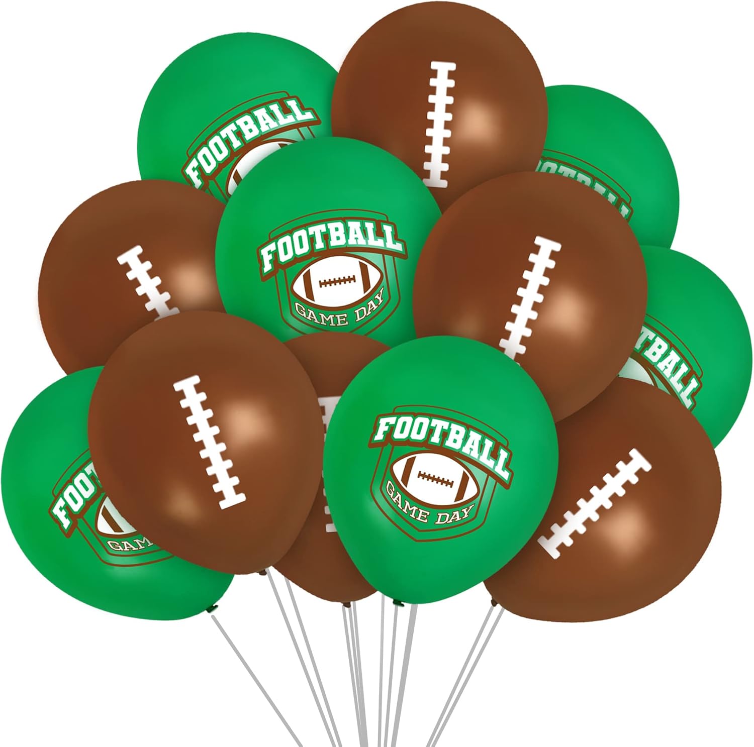 Treasures Gifted Football Balloons 12 Pack of 12 Inch