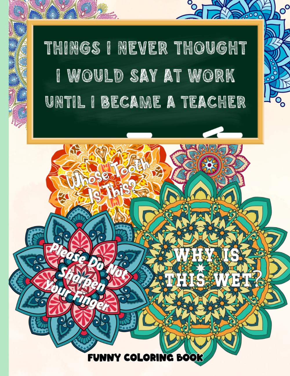 Things I Never Thought I Would Say At Work Until I Became A Teacher: Funny Coloring Book