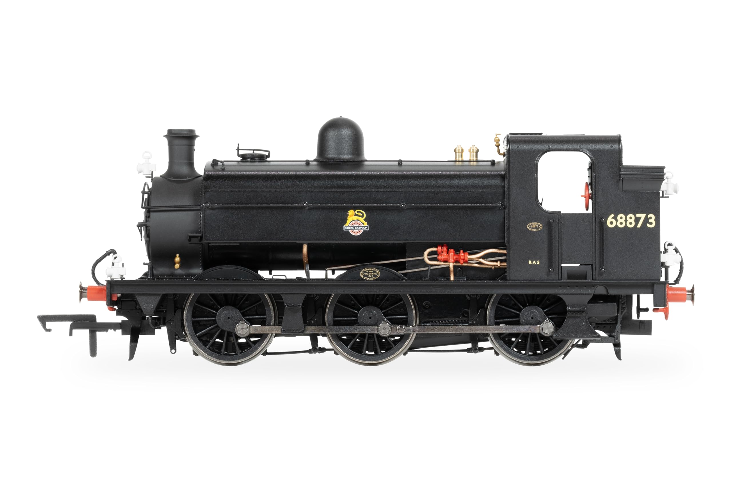 Hornby R30367 BR Early Class J52 0-6-0ST 68873, lokomotywa parowa, skala OO, 14 lat+