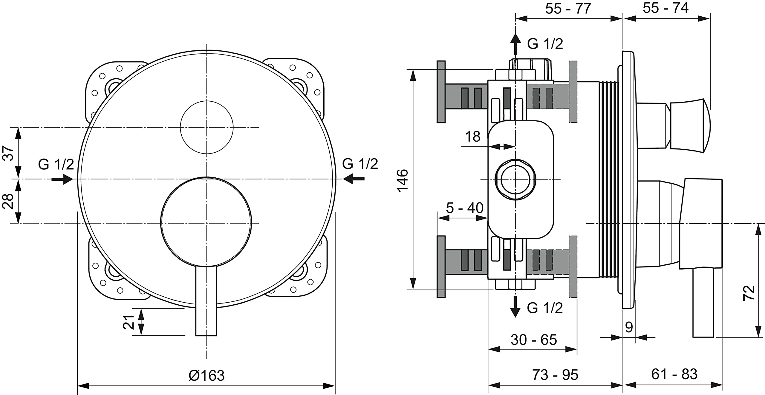 Ideal Standard BD193XG Ceraline zestaw armatury