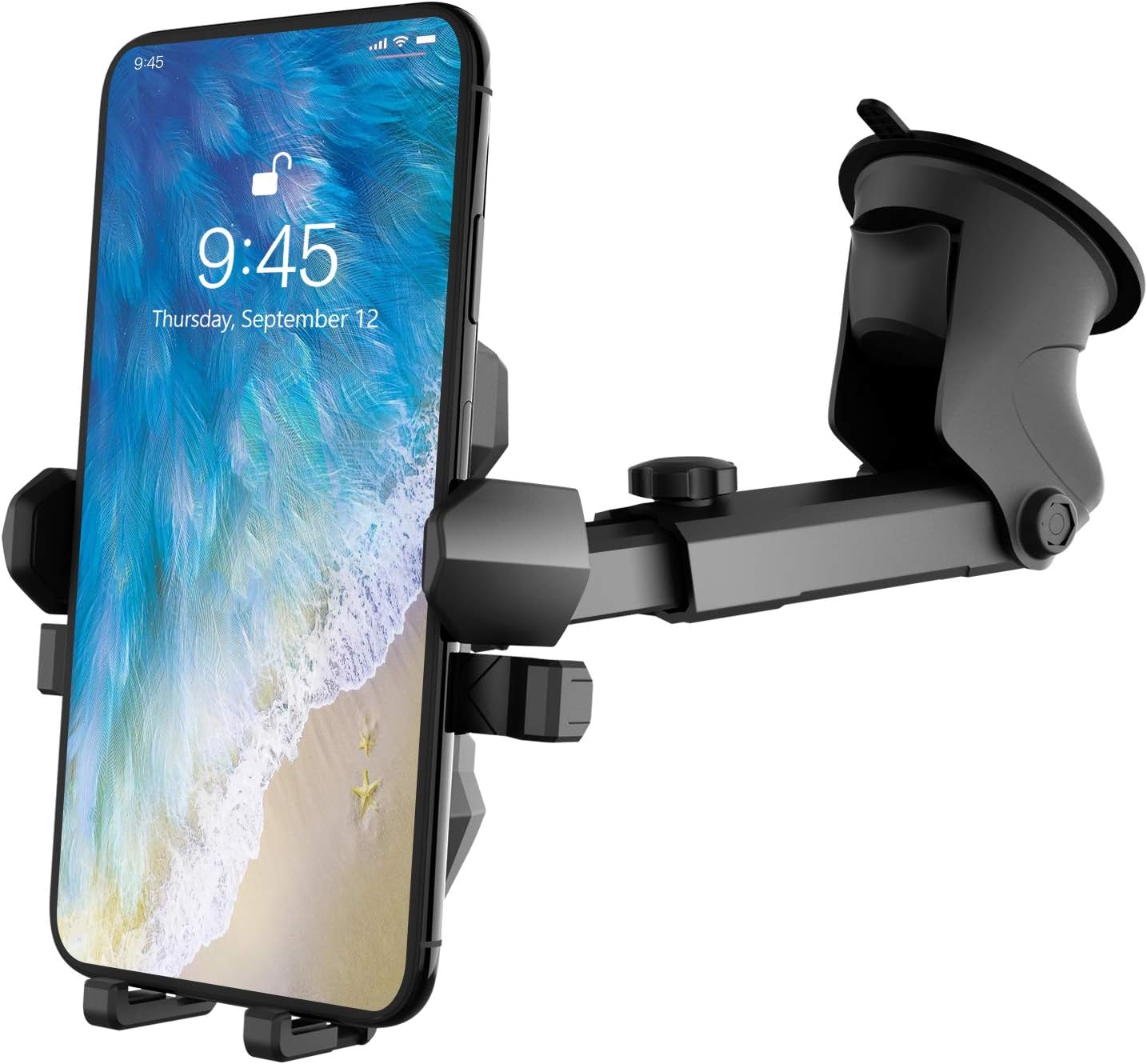 Phone Holder for Car,Universal Long Neck Car Mount Holder Compatible with iPhone Xs XS Max XR X 8 8 Plus 7 7 Plus S10 S9 S8 S7 S6 LG and More