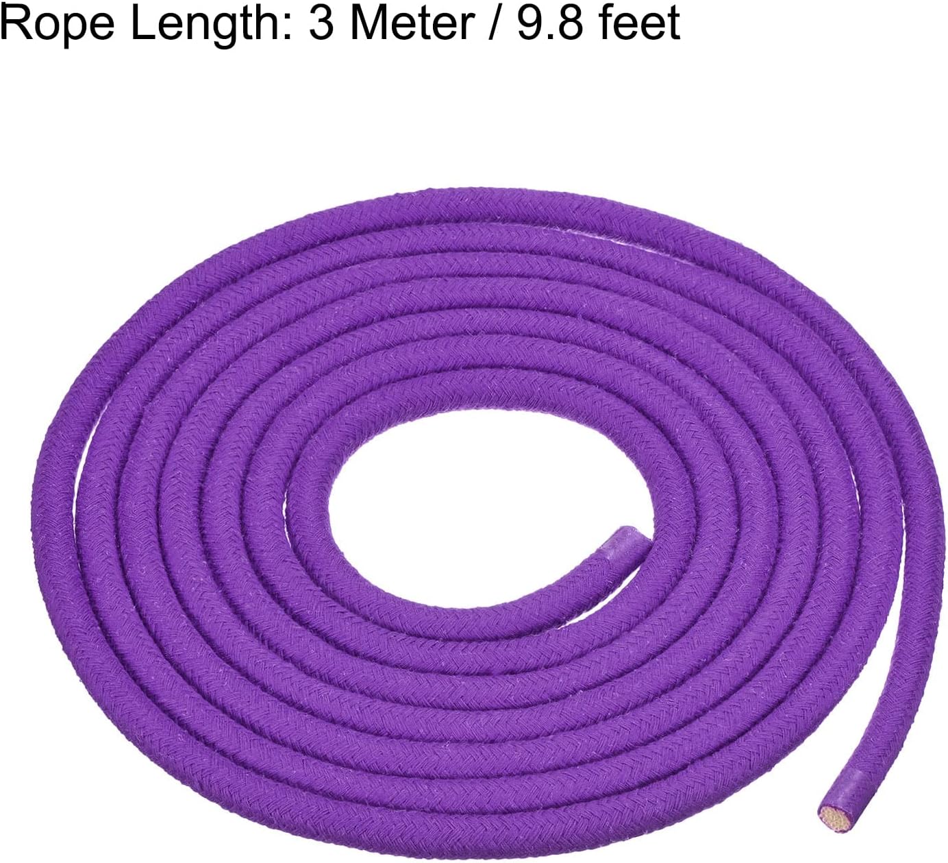 PATIKIL 3メートル 体操ロープ フィットネス スポーツ ジム トレーニング ホームワークアウト パープル