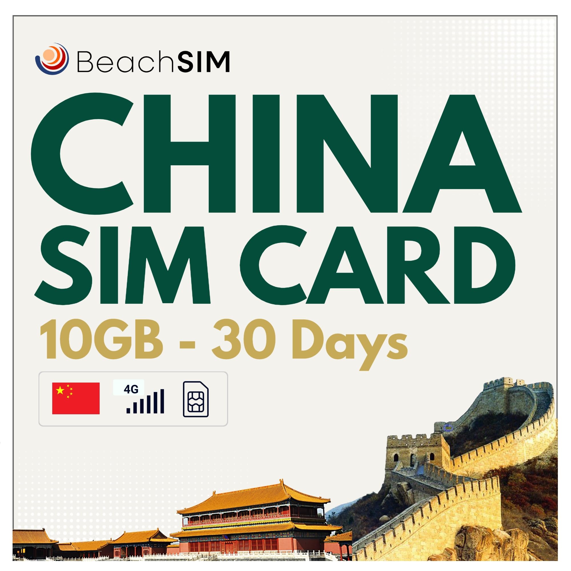 China SIM Karte 10GB 30 Tage. Uneingeschränkter Internetzugang für Google und Whatsapp; kein VPN erforderlich. 4G/5G-Netz. Nur Datennutzung. Funktioniert auf iOS- und Android-Geräten.