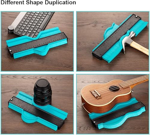 Miniatura 6 de Medidor de contorno de 10 pulgadas para hombres, duplicador de contorno, copia con precisión formas irregulares contorno para un ajuste perfecto y