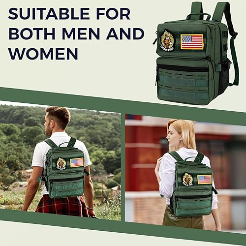 Miniatura 7 de Mini mochila táctica militar de 9L para hombres y mujeres, mochila táctica militar pequeña para deportes, gimnasio, senderismo, viajes, campamento