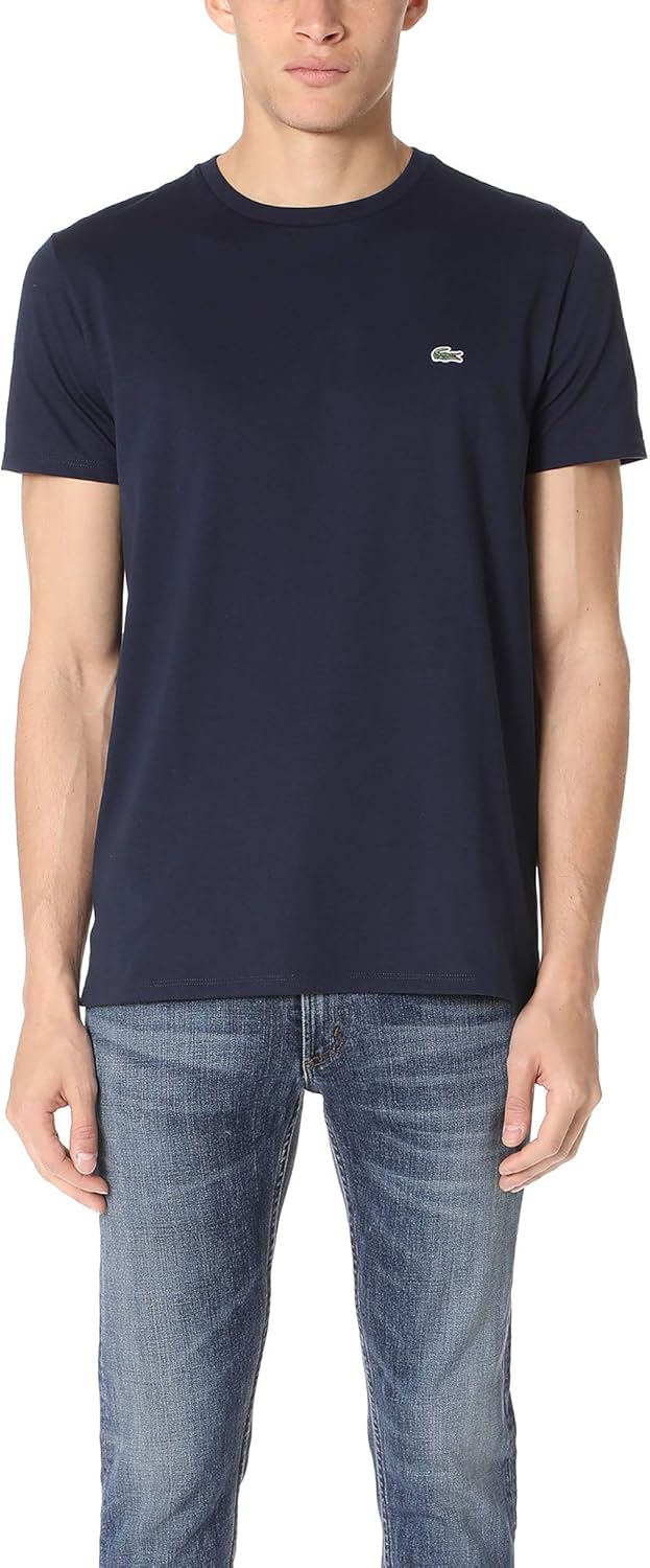 Lacoste Men's Short Sleeve Pima Jersey Crew Neck Tee - Image 5