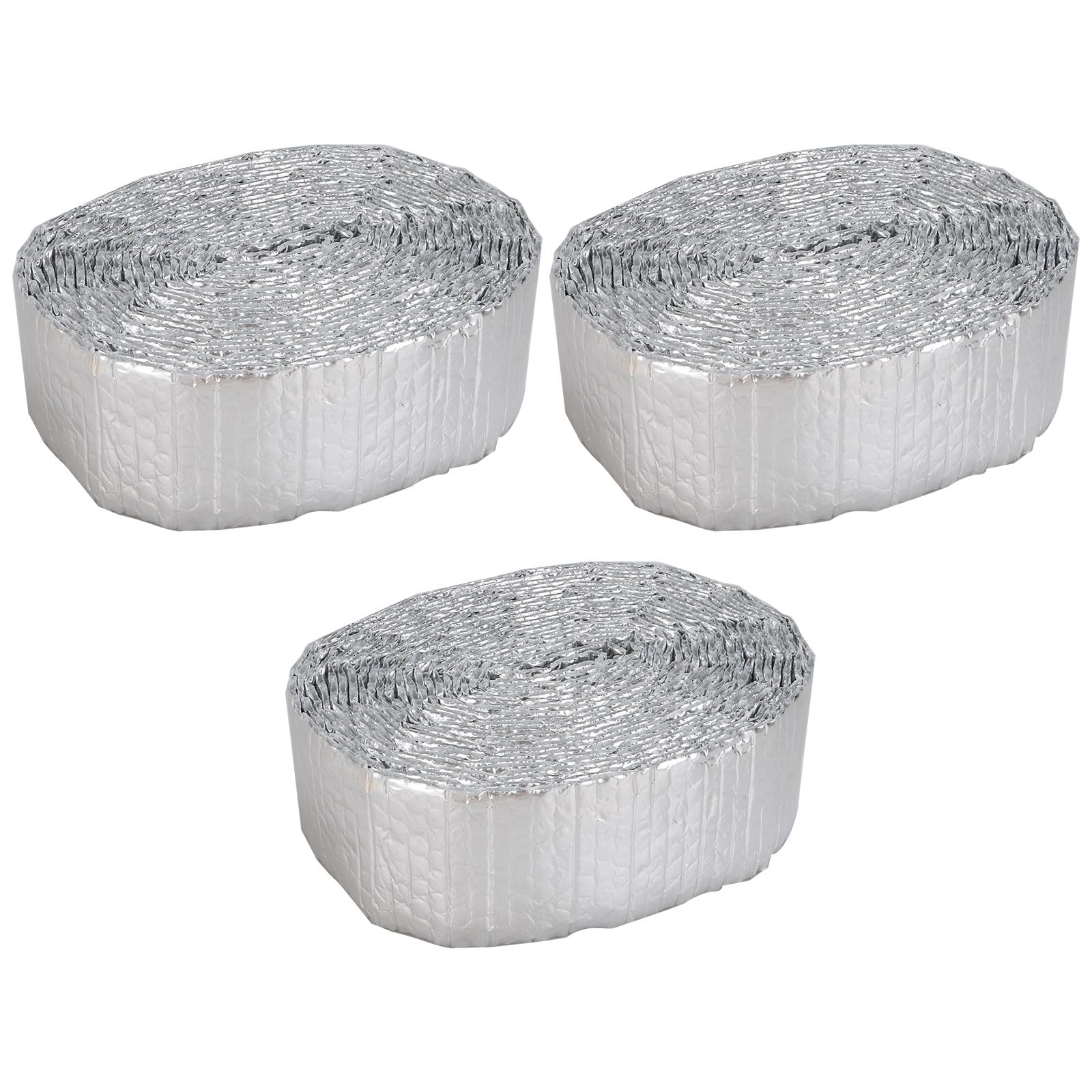 ZOFUN 3 Pack Bubble Foil Insulation Roll, 8 cm x 30 m/98.4 Ft Foil Insulation Rolls, Radiator Foil Reflector Rolls with High Heat Resistance, Radiator Reflector Foil Rolls for Insulation