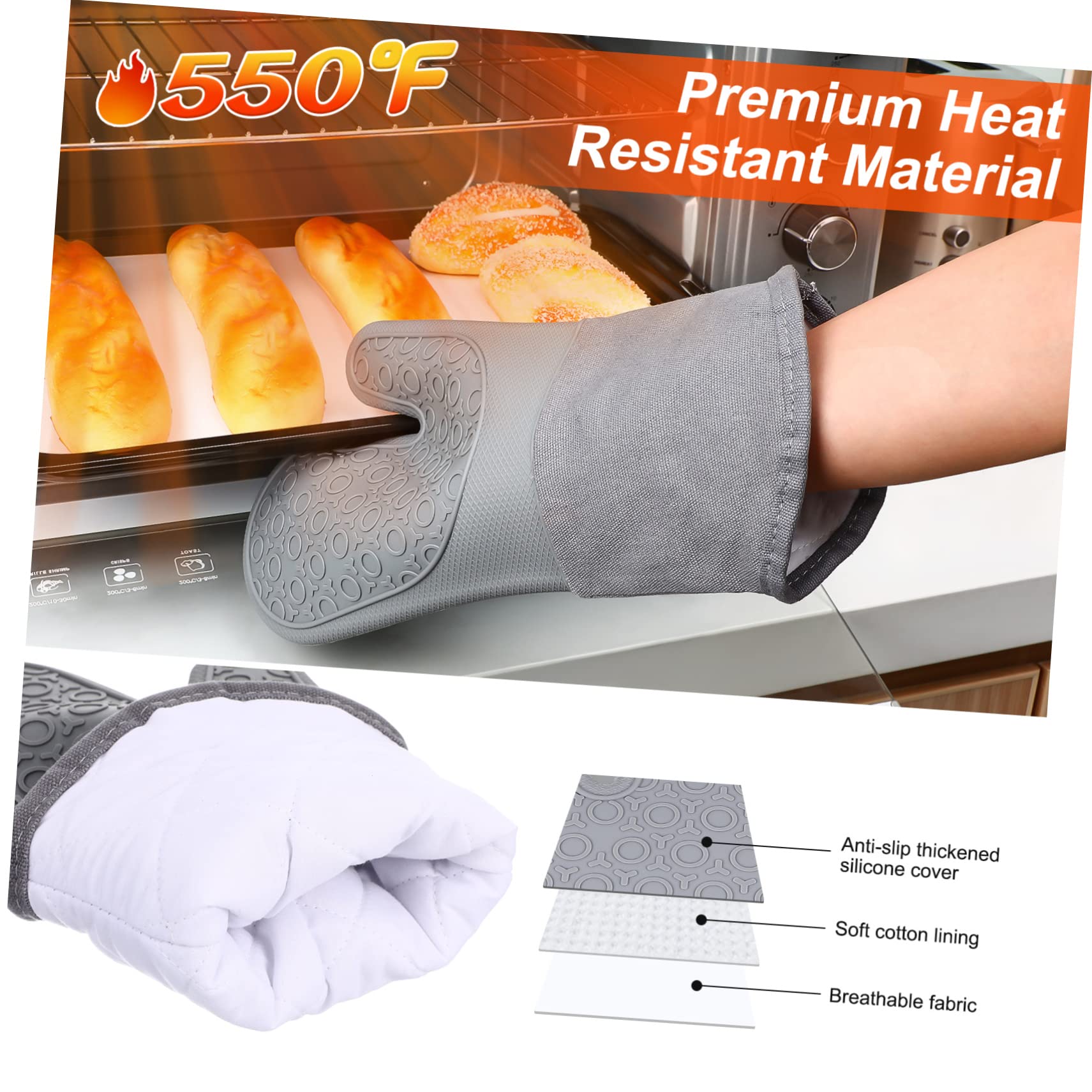Guantes para Horno Resistentes Al Calor De Guantes De Horno Utensilios De Cocina para Hornear para Usar La Cocina Al Hornear