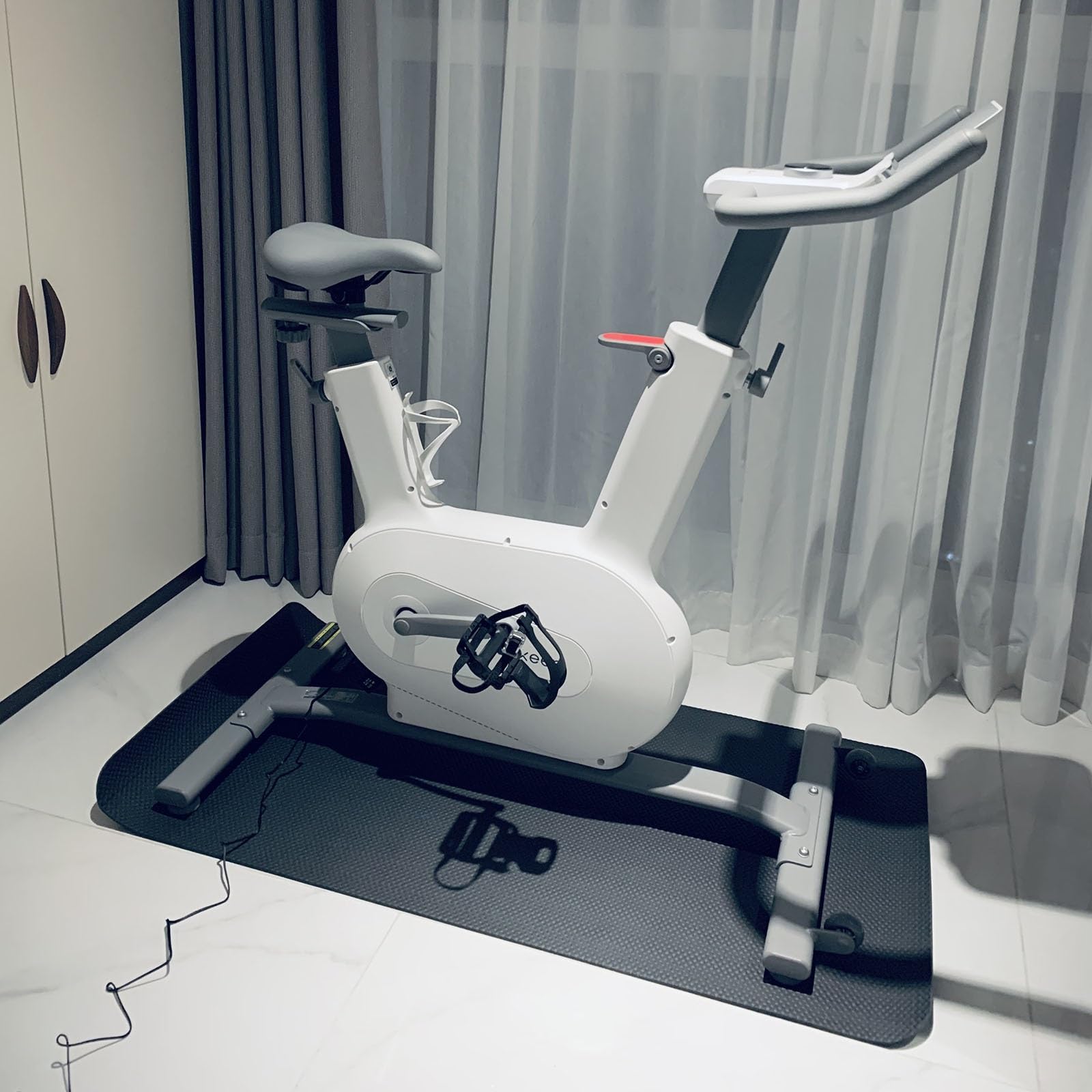 WORDFUN Tapete para Equipo De Ejercicios, Reducción De Ruido, Absorbe Golpes, Alfombrilla Protectora De Suelo, para Bicicleta De Ejercicio Cinta De Correr Equipo De Entrenamiento