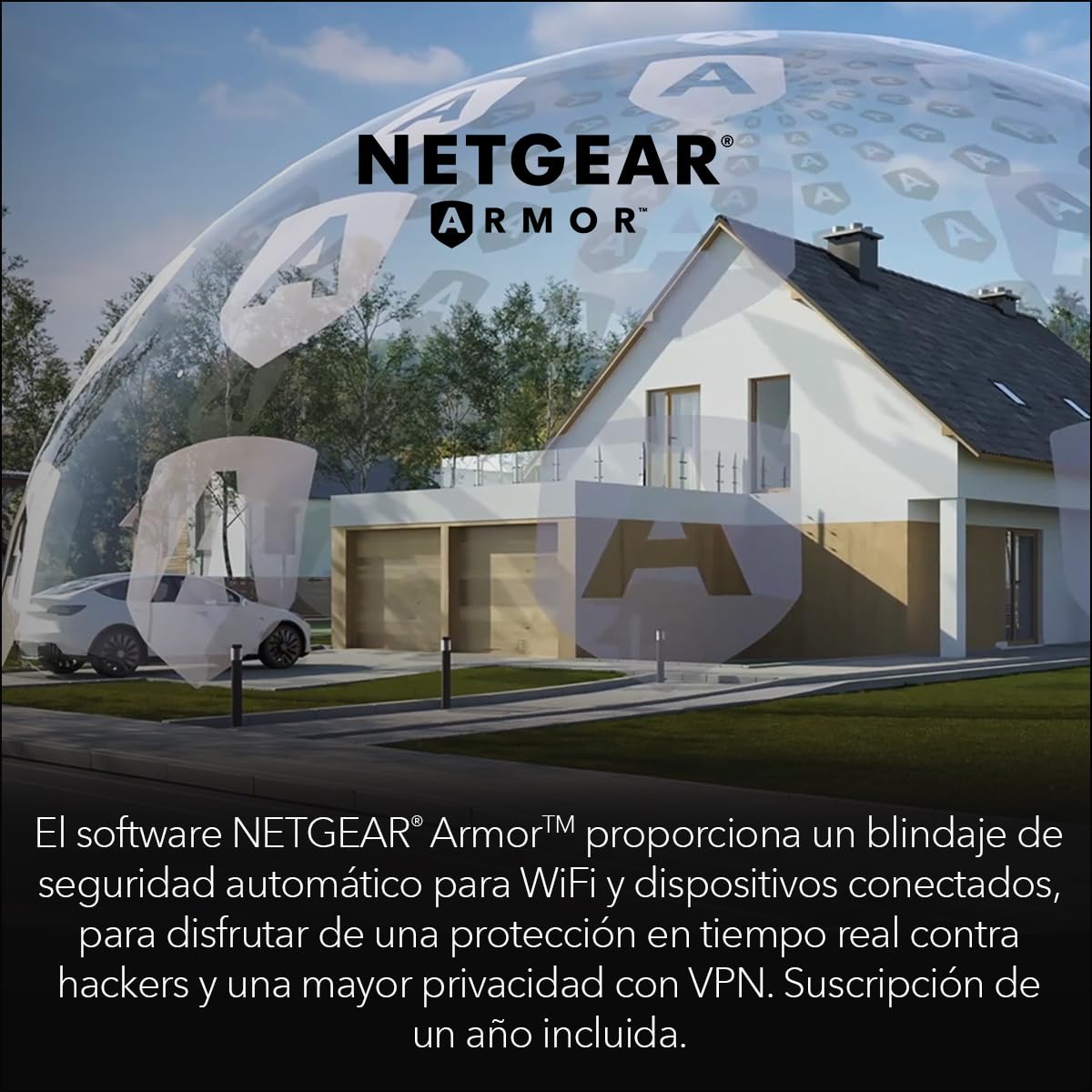 NETGEAR Orbi 970 Serie | Satélite Mesh WiFi 7 | RBE970 | Compatible con Orbi RBE972 y RBE973 | hasta 27 Gbits/s | Amplía Cobertura 300 m² | Conecta 200 Dispositivos | Cuadribanda BE27000 | Blanco