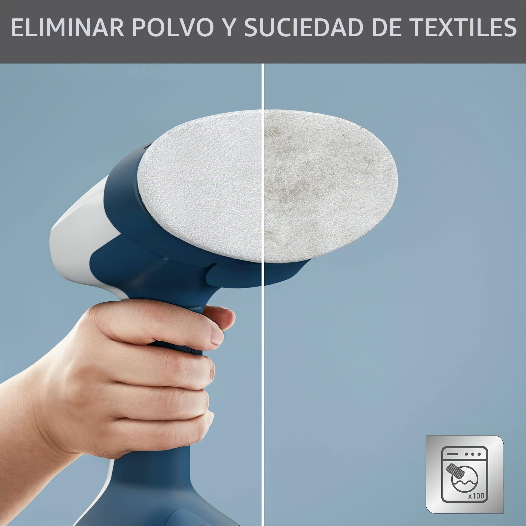 Tefal DT7170 Access Steam Easy - Cepillo de vapor, 15 segundos de tiempo de calentamiento, 1400 W, hasta 25 g/min, depósito de agua de 150 ml, vapor de 8 minutos, cable de alimentación de 2,6 m,