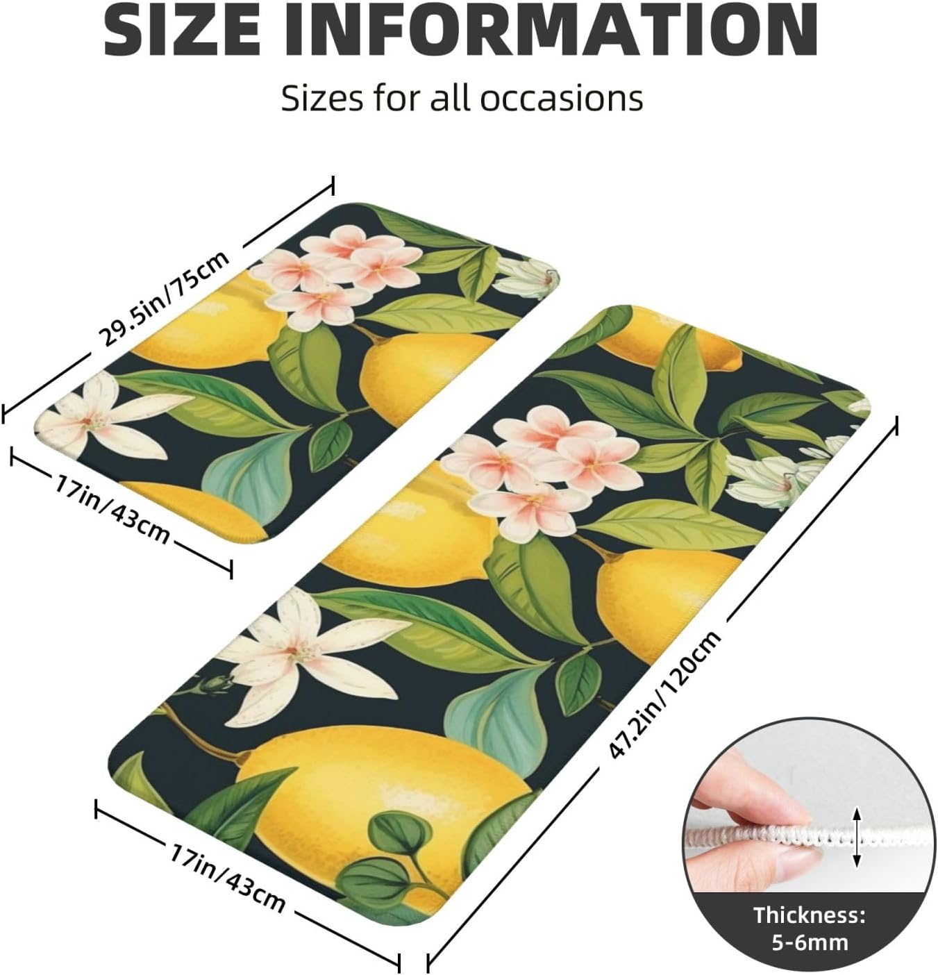 Kitchen Rugs Home Decor Kitchen Mats for Floor Anti Fatigue Kitchen Mats