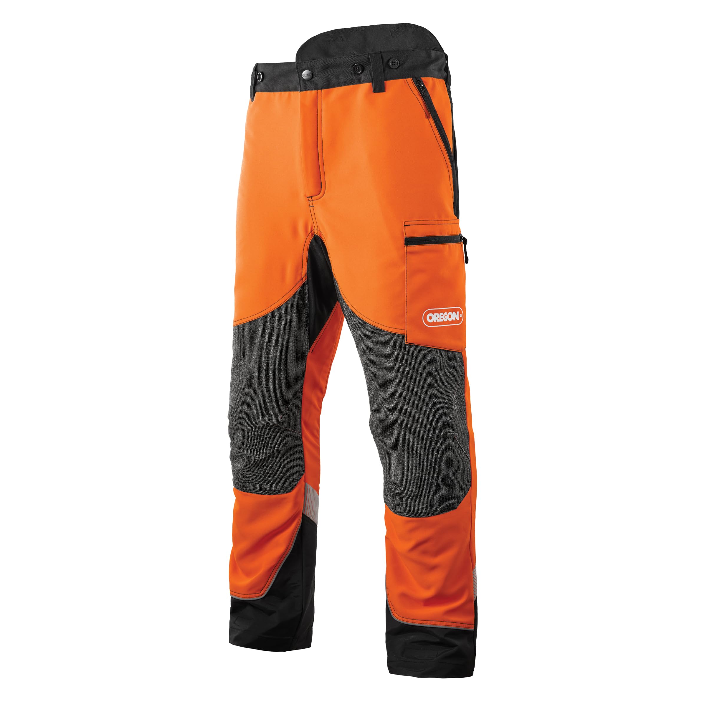 Oregon Protect Plus Schnittschutzhose, PSA Schutzkleidung, Orange/Schwarz, Größe L