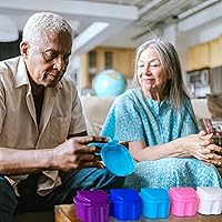 Vista 8 de Keedolla Vaso para Dentaduras Estuche de Retenedor de Ortodoncia, Caja de Baño para Dentaduras Estuche para Protector Bucal Dental de Limpieza