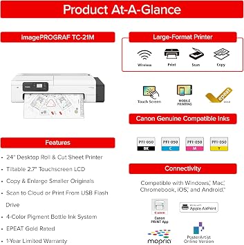 Canon imagePROGRAF TC-21M 24 Large Format Multifunction Printer
