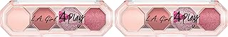 L.A. Girl Paleta de sombra de ojos 4 Play, Fe...