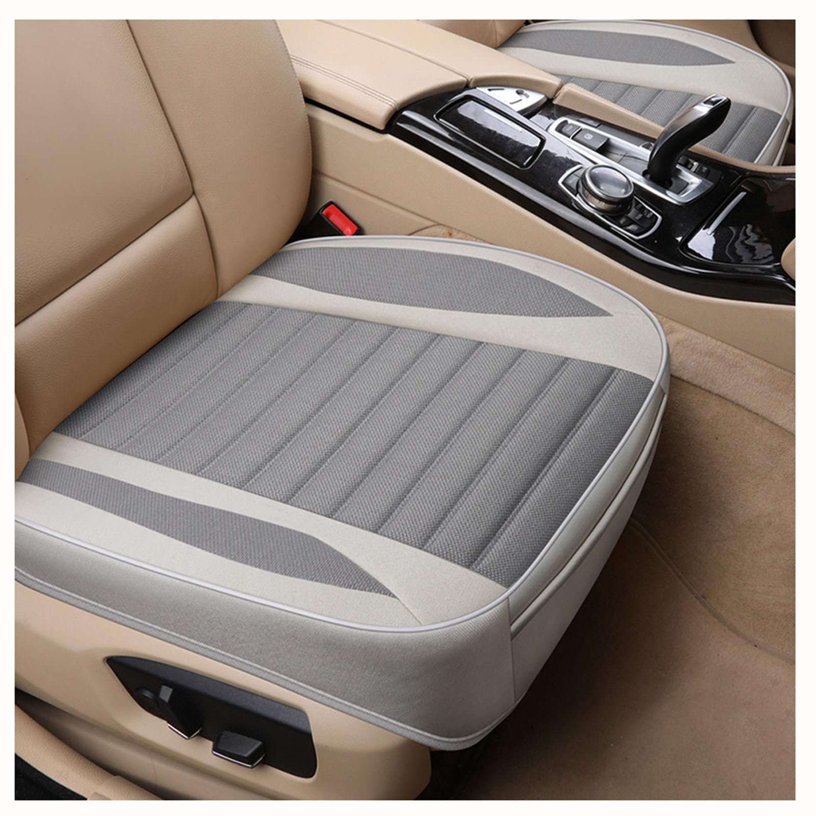FVVWVRCSX Car Seat Cushion, for Toyota Corolla Verso (Mk3) MPV 2004-2025 2026 Front Non Slip Breathable Comfort Protector Back Support Pain Relief Accessories,Grey