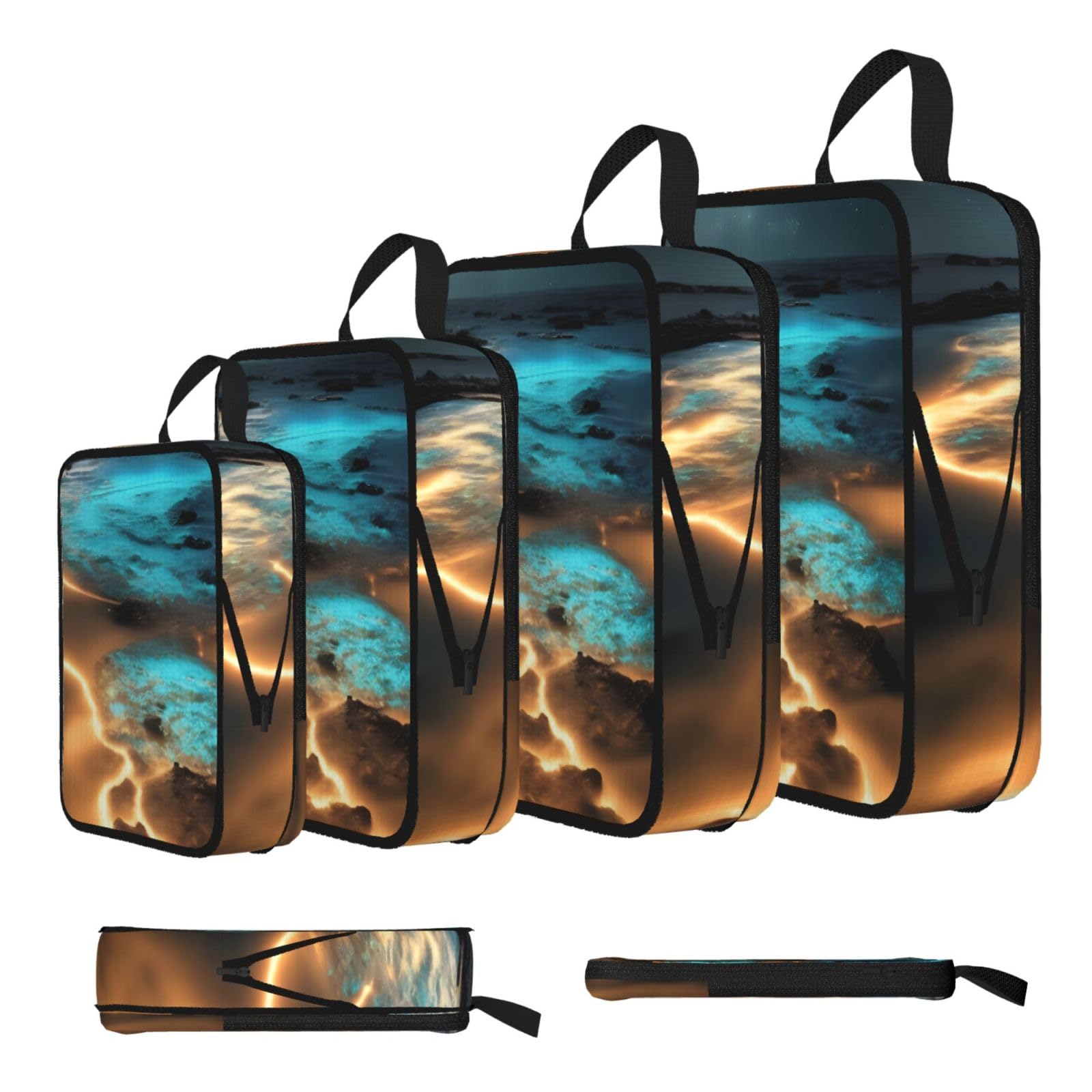 View under the moon Compression Packing Cubes 4 Piece Set
