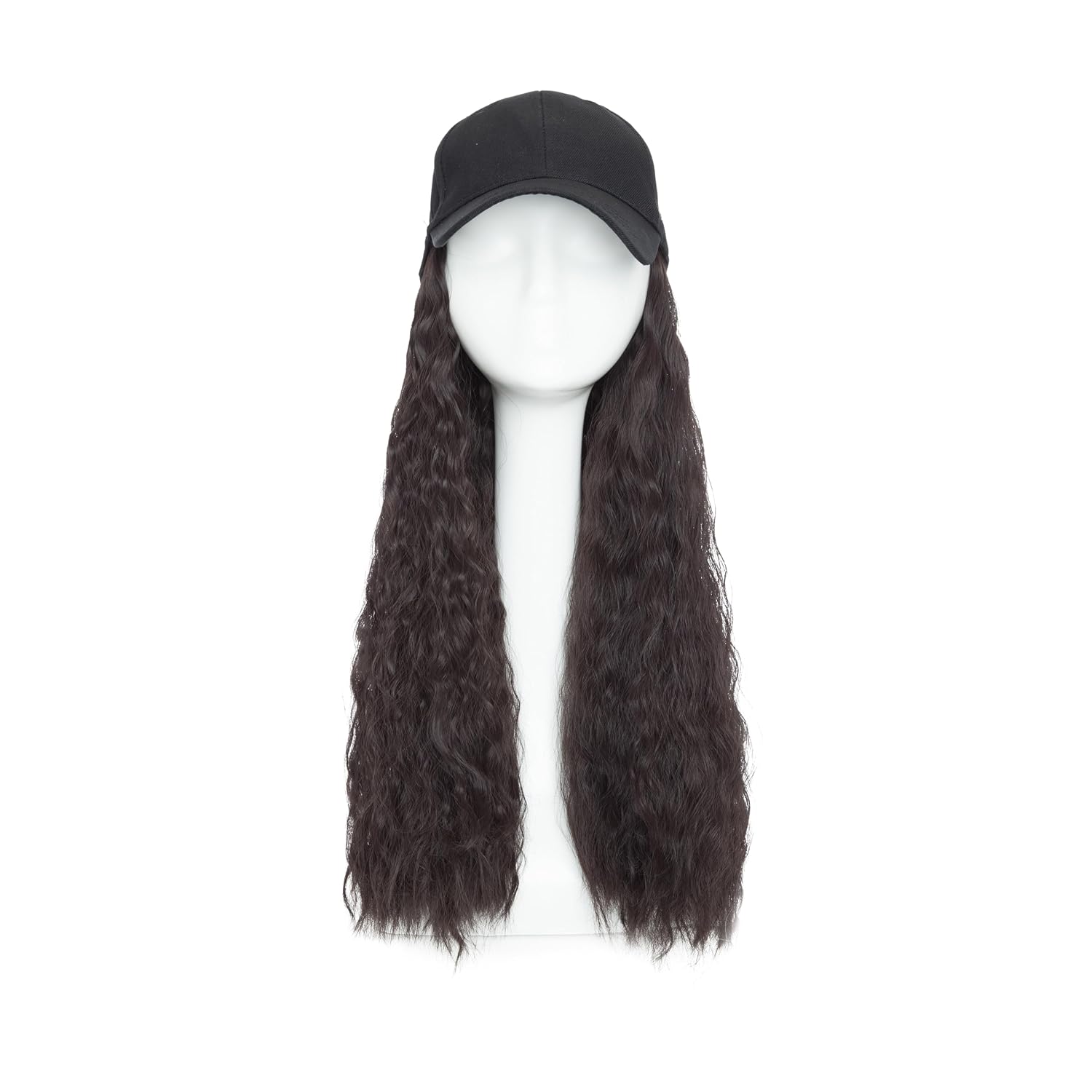 Hairro Hat Hair Extensions for Women #4A dark brown