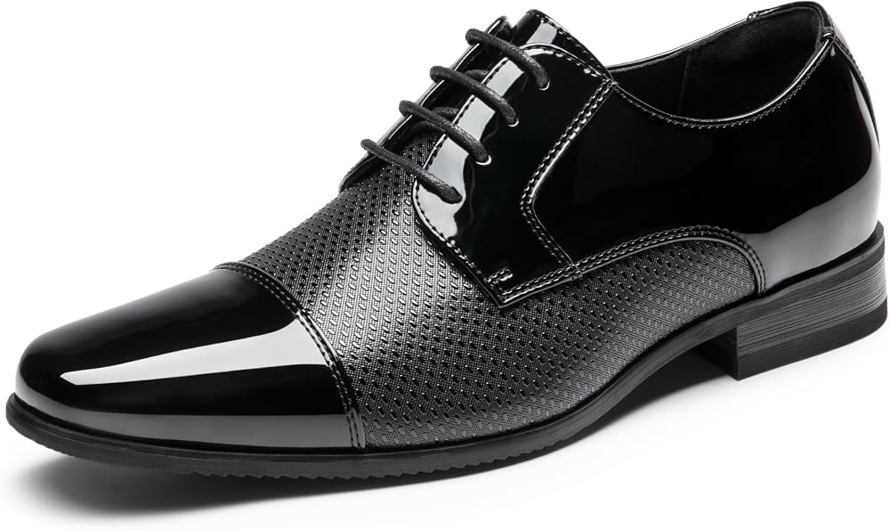 Patent Leather Tuxedo Oxfords
