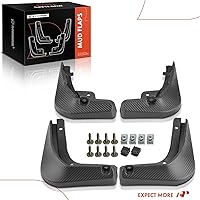 Vista 8 de A-Premium Juego de 4 solapas de barro, protectores de salpicaduras, guardabarros con kits de herrajes, accesorios compatibles con Cadillac CT4