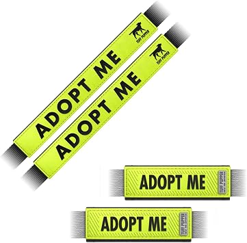 Tuff Pupper Waterproof Leash & Collar Sleeves Bundle | Leash Sleeves Fits Any Standard Size 1 Inch Wide Leash, Collar Sleeves Fits Any 3/4 Inch Wide Collar 2 Leash & 2 Collar Sleeves, Adopt Me