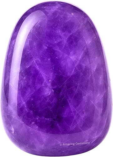 Miniatura 1 de Piedras pulidas de cristal de amatista piedras preciosas naturales para curación cristales de bricolaje para protección 1 oz