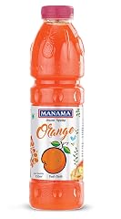Manama Orange Crush | Fruit Topping for Ice Creams, Cakes, Pastries and Shakes, 750ML Bottle