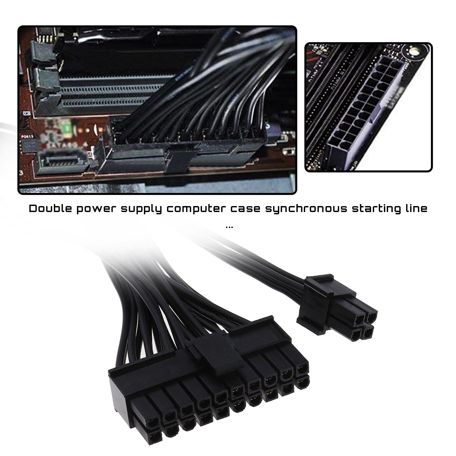 Cable Combs Included 30cm Green Sleeved Psu Extenson Cables Gpu Sata ...