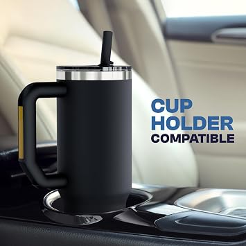 Frost Buddy Thicc Buddy - 30 oz Stainless Steel Vacuum Insulated Tumbler with Lid and Straw for Water - Travel Mug Cupholder Friendly - Gifts for Women Men Him Her (Nebula)