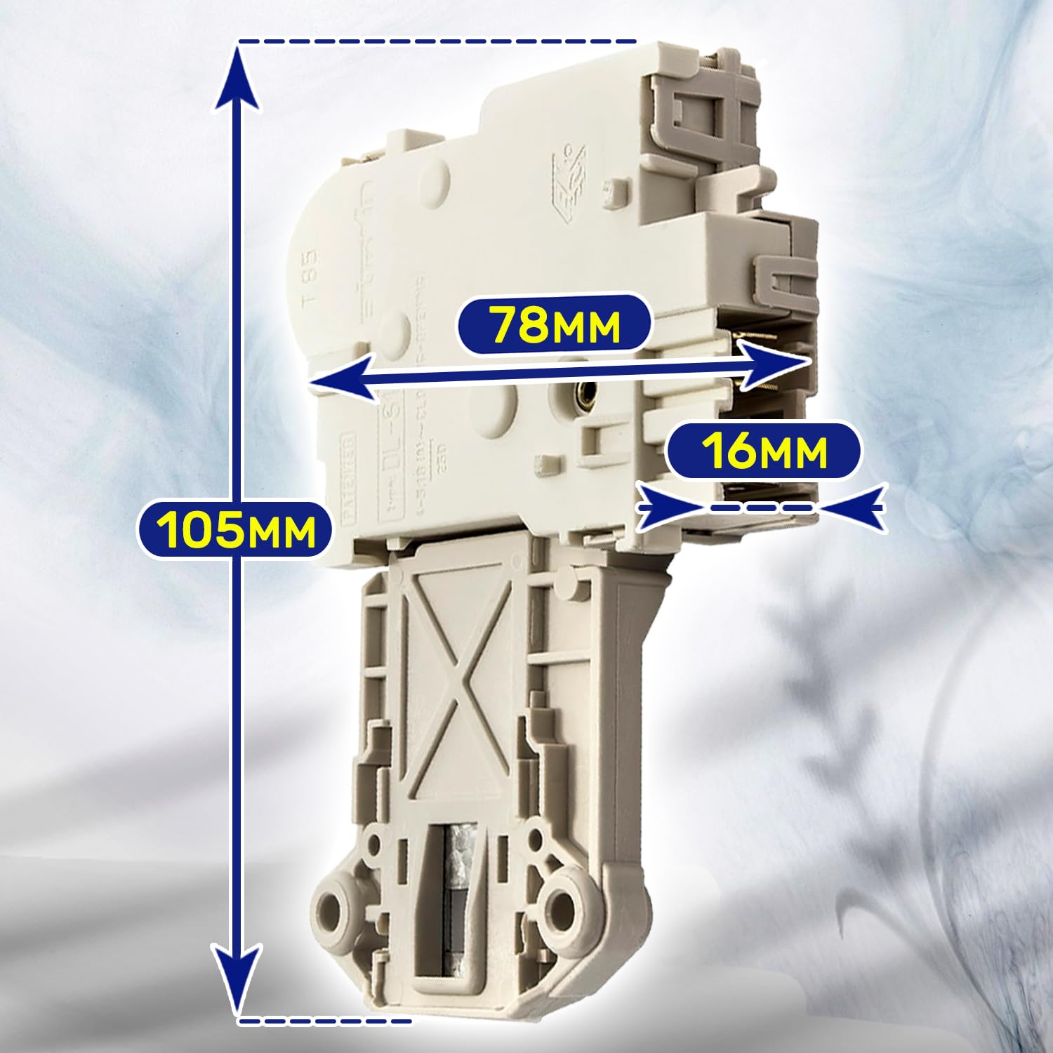 Serratura Porta Originale Electrolux 3792030425 – Interblocco Con 4 Etichette Per Lavatrice