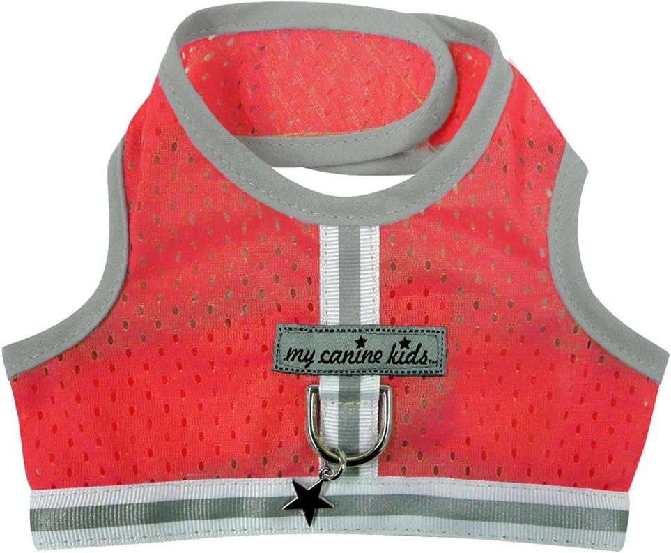 Athletic Mesh Dog Harness for Teacup, Teacup 4 - Small Dogs and Puppies | Reflective Trim and Comfortable Velcro Closure