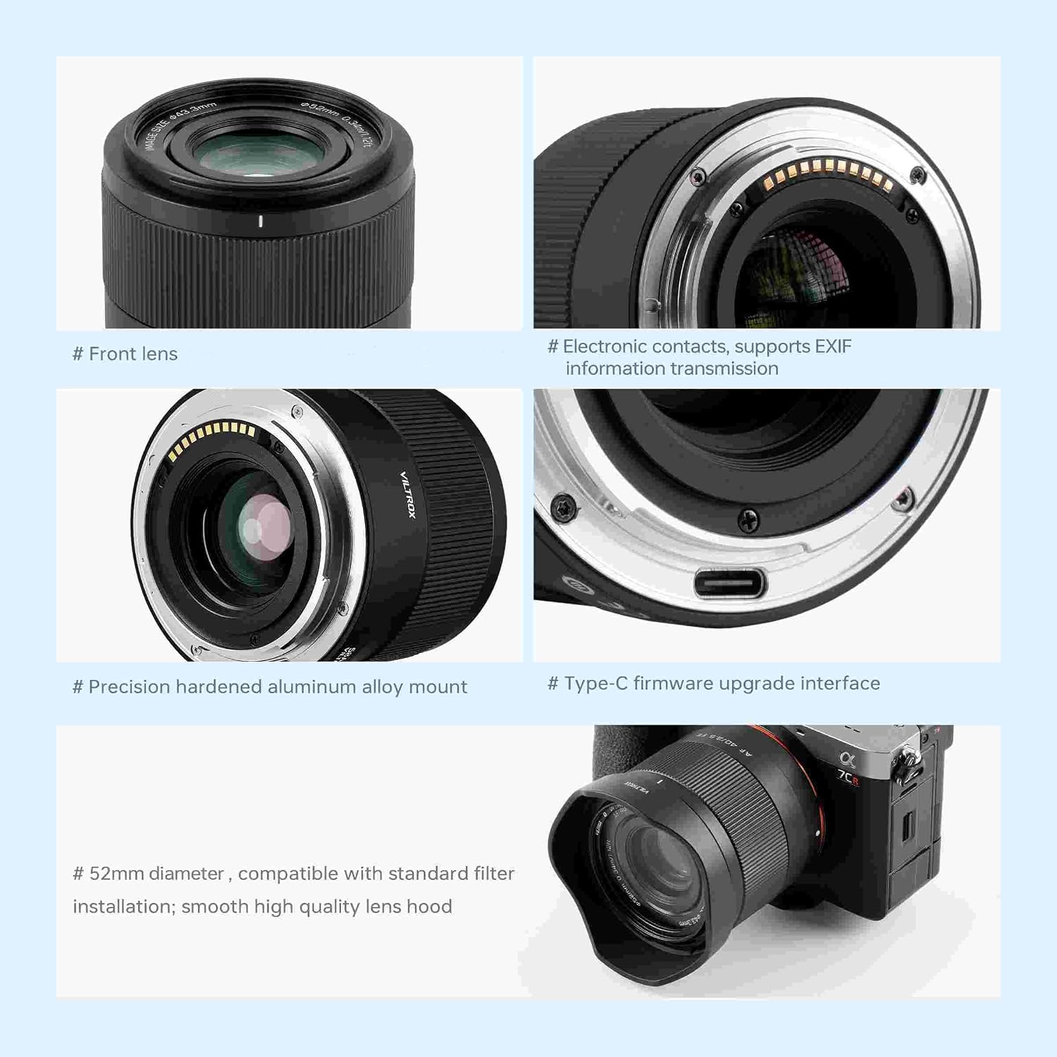 VILTROX AF 40mm F2.5 FE Mount Lens for Sony, 40mm f/2.5 Full Frame Auto Focus Prime Lens for Sony a7cr a7ii a9iii a7cii a7rv a6700 a7iv a7iii a6400 ZV-E10 a6600 a6000 a6700 a6300 5 71ICTG t3LL. AC SL1500