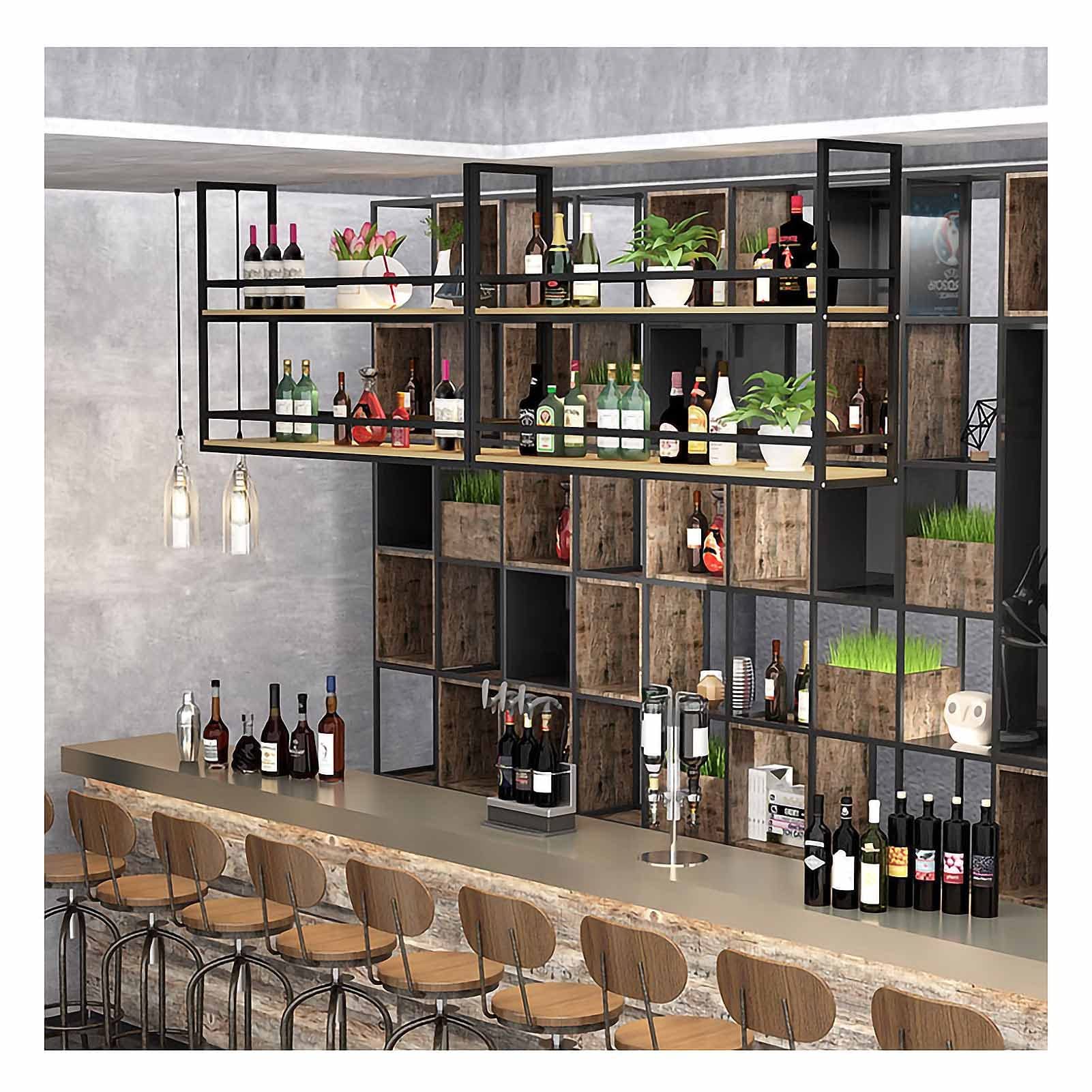Étagère de montage au plafond pour libérer l'espace de votre cuisine encombrée avec style