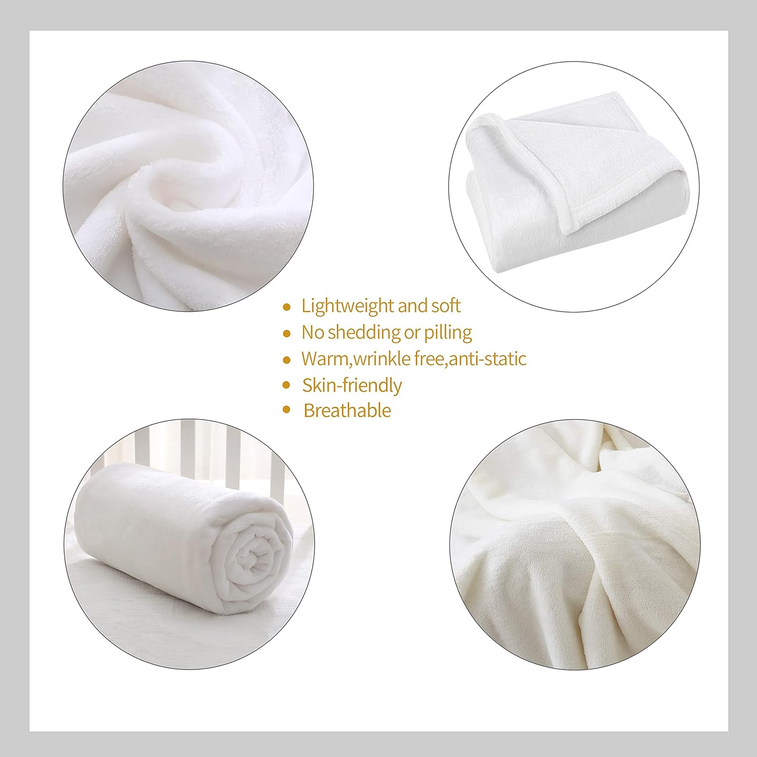 Butterfly Throw Blanket Cozy Flannel Fleece Blanket Air Conditioning Blanket for Living Rooms Sofa 50"x40" - Image 4