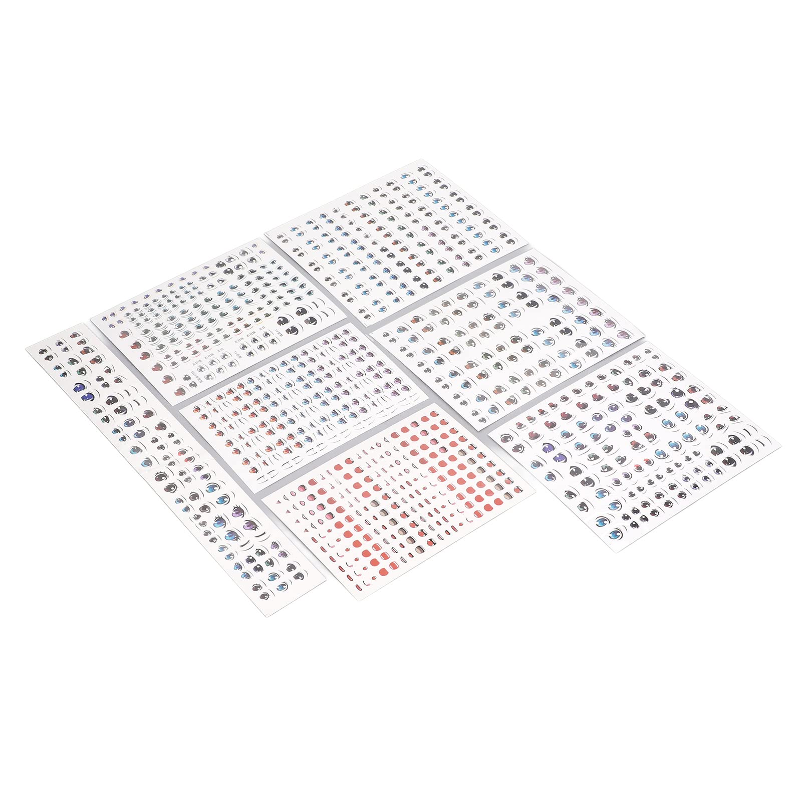Amazon | Jeffergarden 7 枚のドールアイ ステッカー 水転写デカール