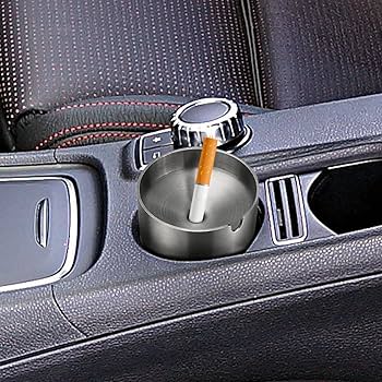 Amazon.co.jp: cgaplus車用灰皿 蓋付き 匂い防止 ステンレススチール