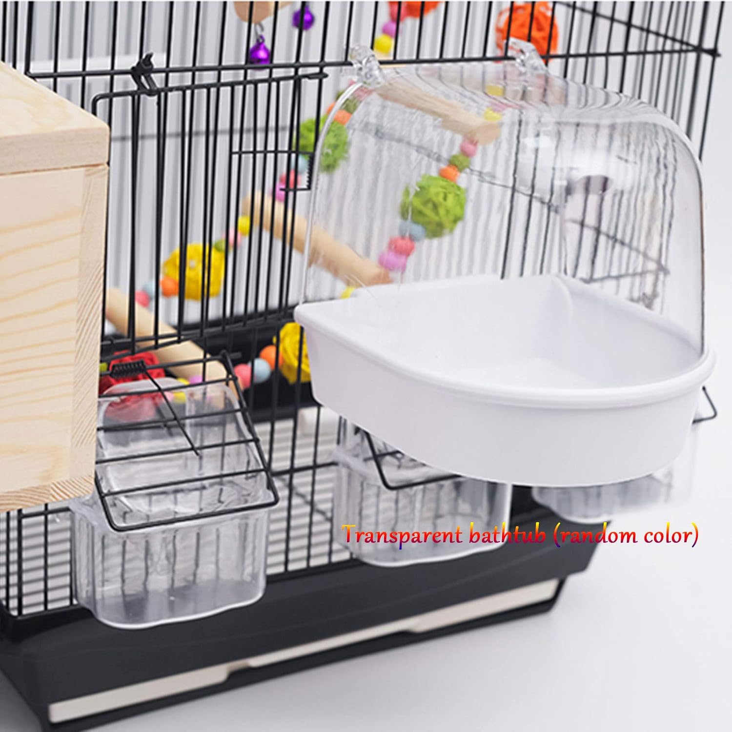 Parrot Bird Cage Large Cage Household Oversized Villa Metal External Hanger Pet Wrought Iron is Beautiful and Firm Does Not Fade (C)